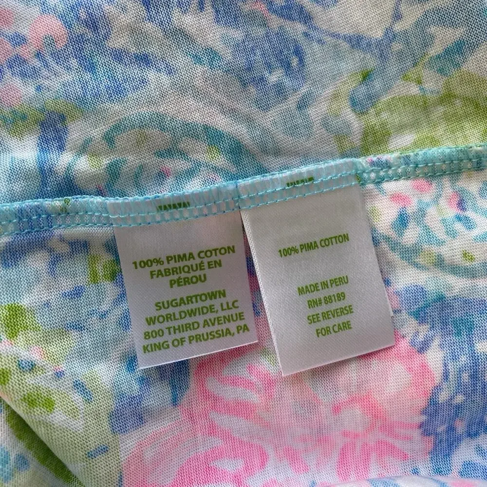 NWT Lilly Pulitzer Dress Size XXS Fished My Wish Ross Shift Blue and Pink Preppy - Picture 7 of 9